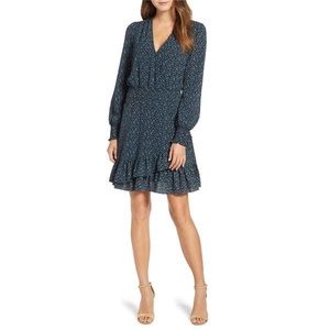 Michael Kors Long Sleeve Ruffle Dress